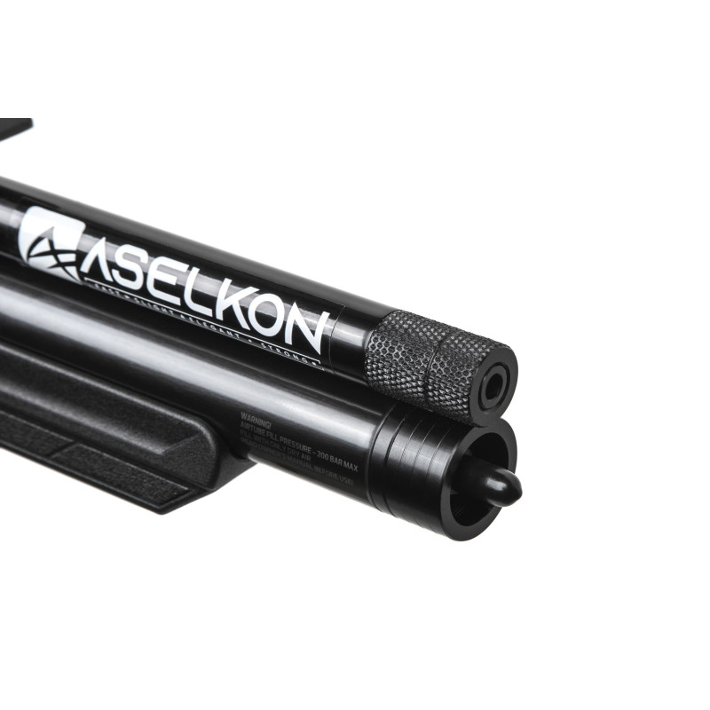 Пневматическая Редукторная PCP винтовка  Aselkon MX10-S Black  кал. 4.5