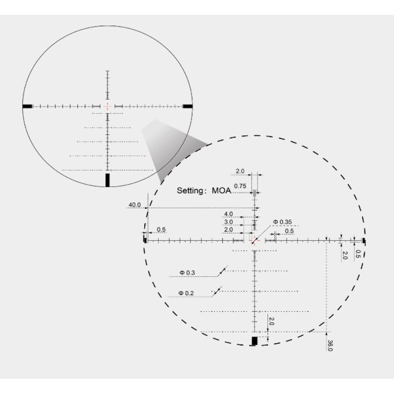 Прицел оптический Vector Optics Sentinel 4-16x44 (30 мм) FFP illum. VSE-3 MOA