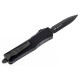 Нож Microtech Combat Troodon Delta OTF, fluted DLC, черный