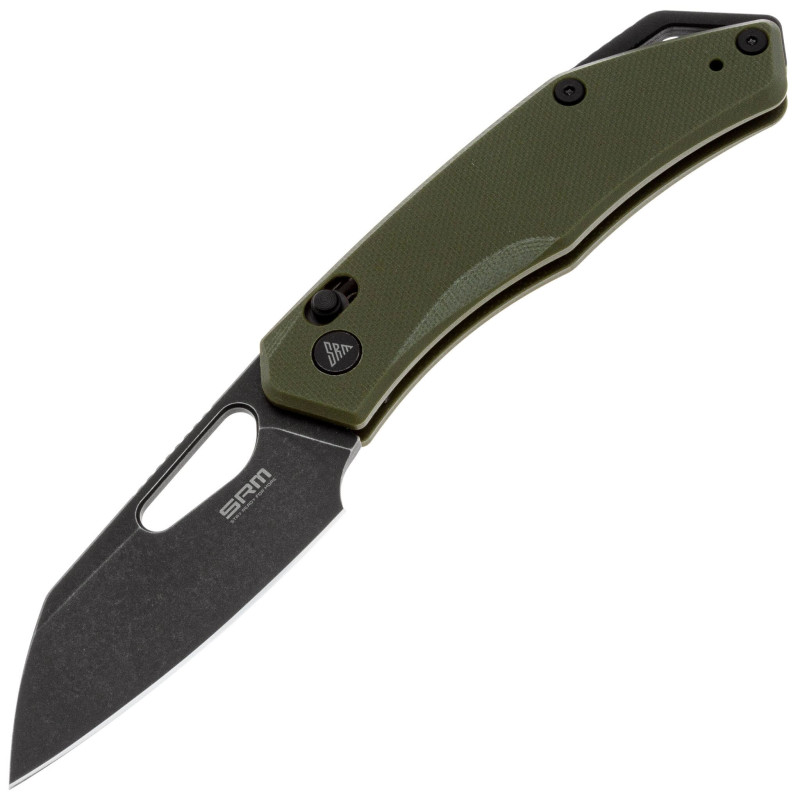 Нож SRM Cub 261M-GP, 154CM, G10, олива