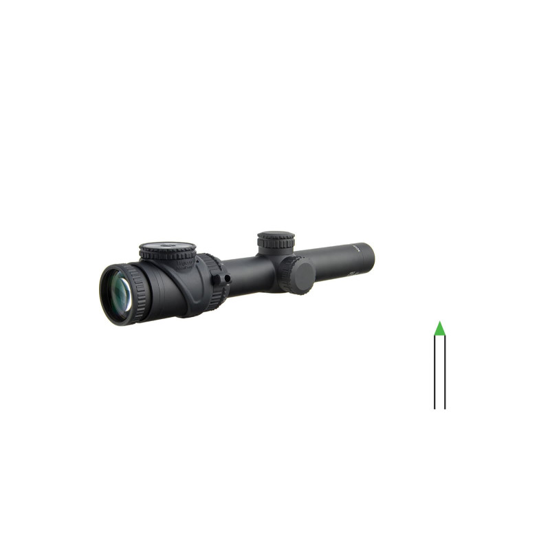 Оптичний приціл TRIJICON AccuPoint 1-6x24 (30 мм) illum. BAC Green Triangle Tritium/Fiber Optics SFP