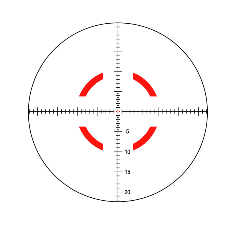 Оптичний приціл TRIJICON VCOG 1-8x28 illum. Red MRAD Crosshair