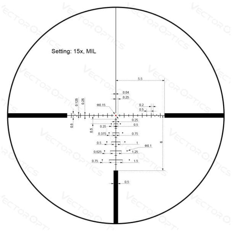 Прицел оптический Vector Optics Paragon 3-15x44 (25,4 мм) illum. SFP Zero-Stop