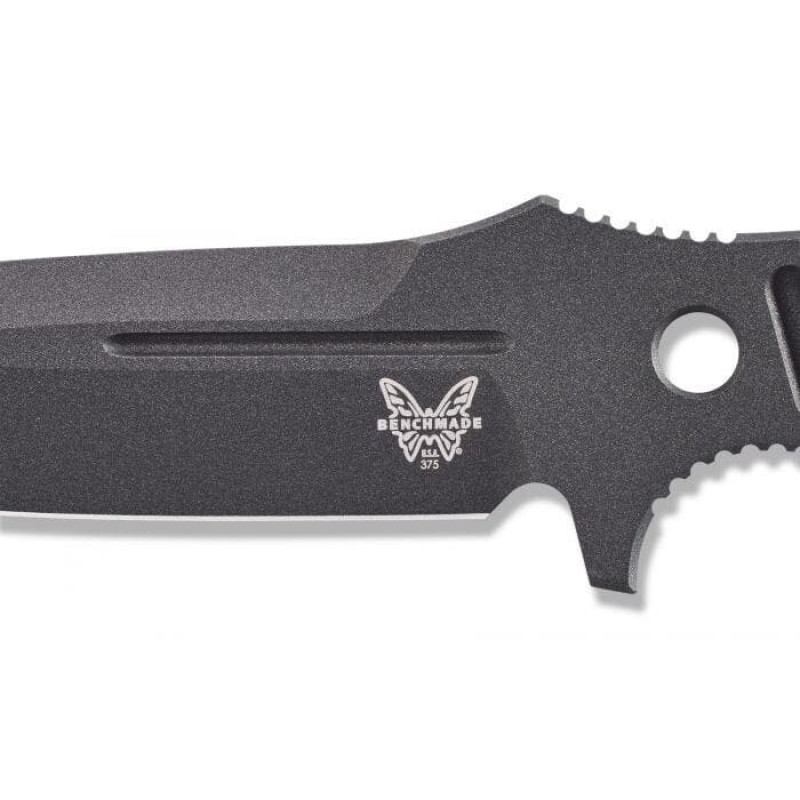 Нож Benchmade "Sibert Adamas", фикс, паракорд, чёрный