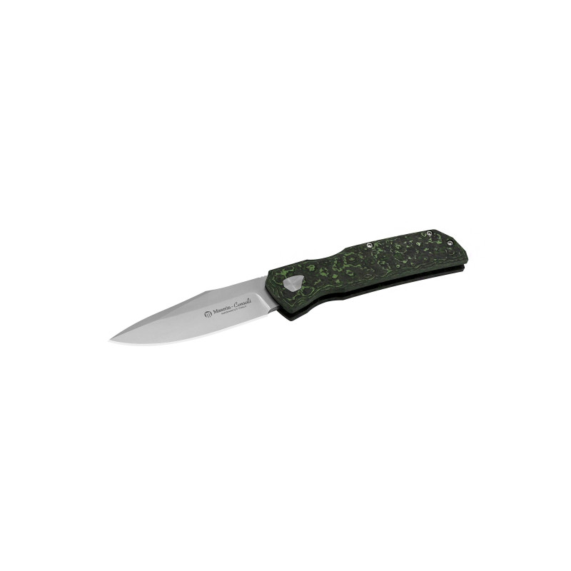 Нож Maserin Power, Magnacut, fat carbon green jungle