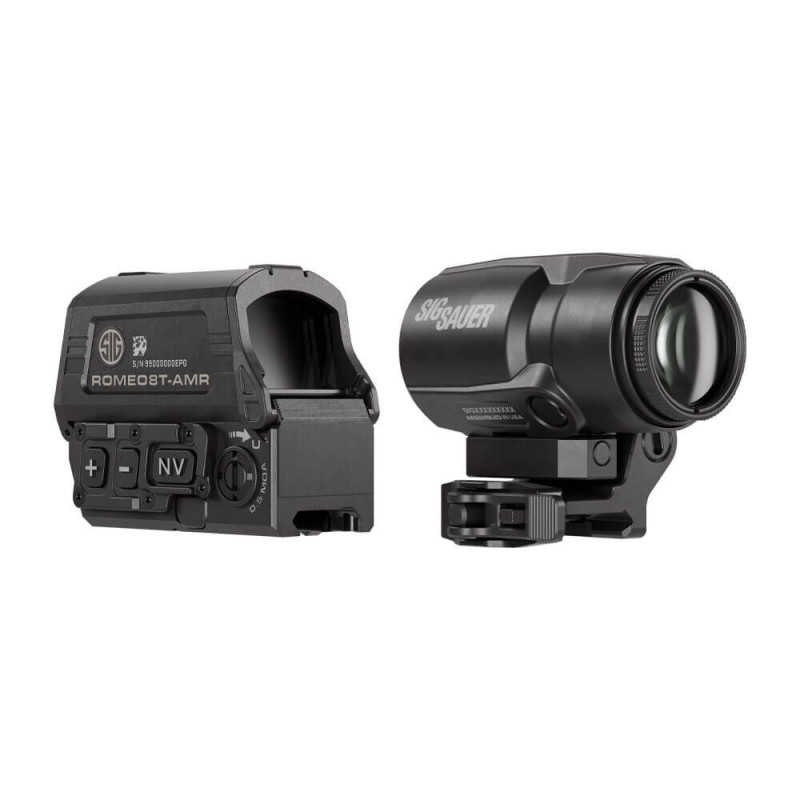 Комплект Sig Optics коллиматор ROMEO8T-AMR 1X40  и магнифер JULIET3T-AMR 3X22MM