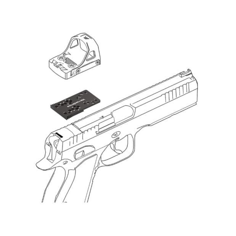 Универсальный адаптер Vector Optics на CZ Shadow 2/SP-01/P-10 C для коллиматоров