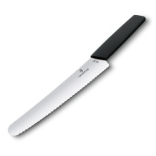 Ніж кухонний для хліба Victorinox Swiss Modern 22 см, чорний, блістер