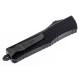 Нож Microtech Combat Troodon Delta OTF, fluted DLC, черный