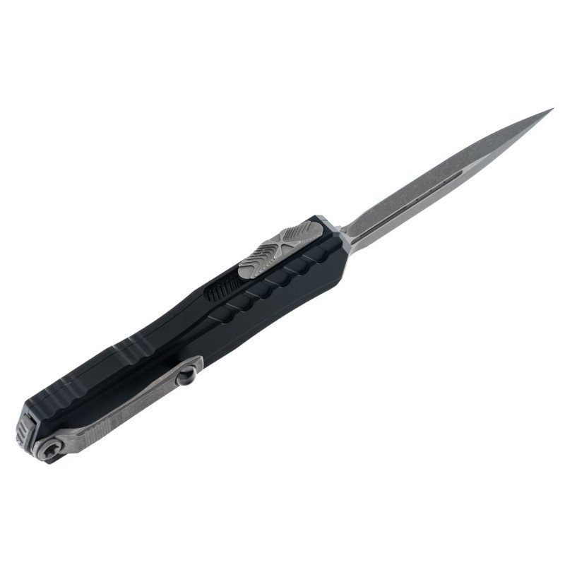 Нож Microtech Cypher II D/E OTF, Apoc, черная рукоять
