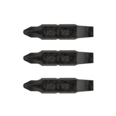 Набор Leatherman из трех двусторонних бит: отвертки №1-№2 крестовая Philips и плоская 3/16"