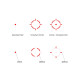 Прицел коллиматорный Vector Optics Frenzy Plus 1x18x20 Enclosed SOL Multi Reticle VOD footprint