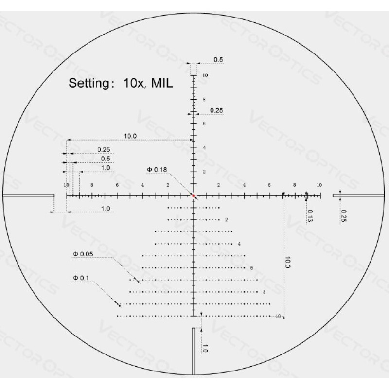 Прицел оптический Vector Optics Veyron Plus 10x30 (30 мм) SFP illum. MPR-V10