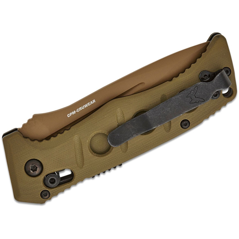 Нож Benchmade "Sibert Mini Auto Adamas", олива