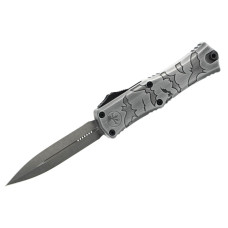 Нож Microtech Hera II Mini D/E OTF, Signature Brushed Metal Bats
