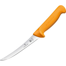 Ніж кухонний обвалочний Victorinox Swib Boning, вузький, вигнутий, оранжевий, 16 см