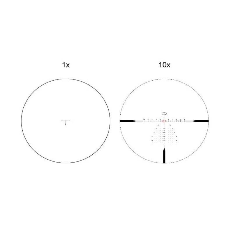 Прицел оптический Vector Optics Continental X10 1-10x28 (34 мм) ED FFP illum. VET-CTR FDE