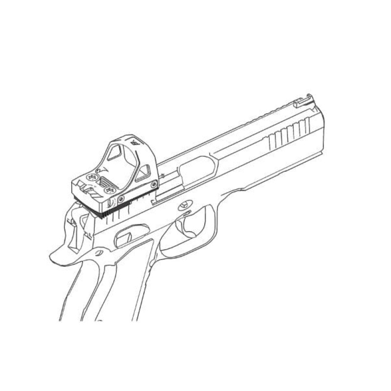 Универсальный адаптер Vector Optics на CZ Shadow 2/SP-01/P-10 C для коллиматоров