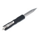 Нож Microtech Dirac Delta D/E OTF, stonewash клинок, черная рукоять