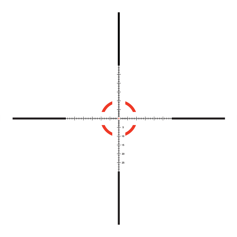Оптичний приціл TRIJICON Credo 1-8x28 (34 мм) illum. Red/Green MRAD Segmented Circle