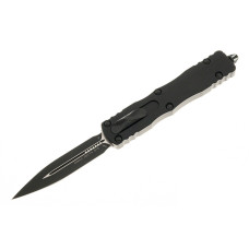 Нож Microtech Dirac Delta D/E OTF, черный клинок, черная рукоять