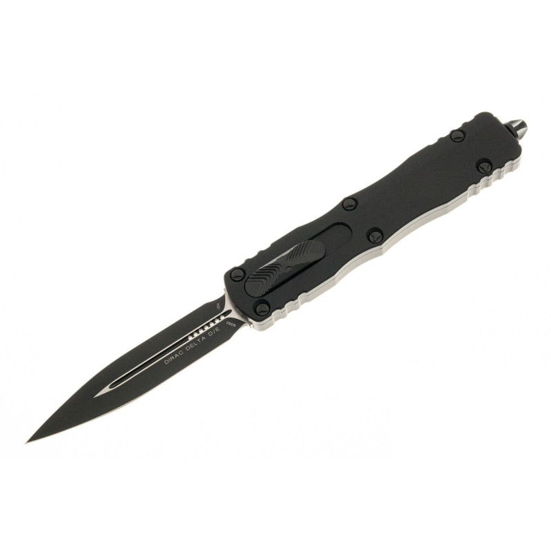 Нож Microtech Dirac Delta D/E OTF, черный клинок, черная рукоять