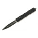 Нож Microtech Dirac Delta D/E OTF, черный клинок, черная рукоять