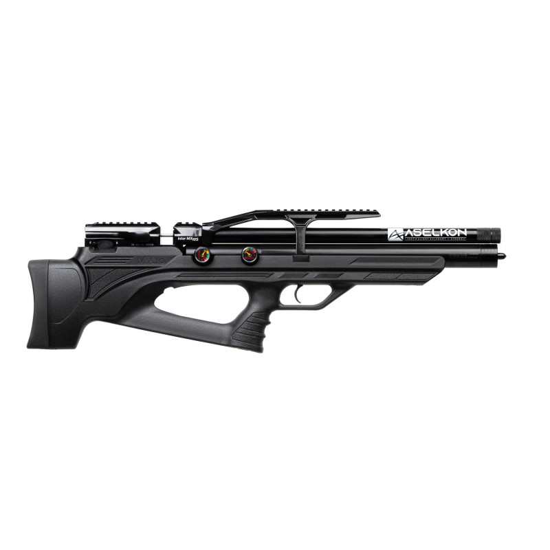 Пневматическая Редукторная PCP винтовка  Aselkon MX10-S Black  кал. 4.5