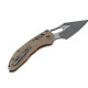 Нож Microtech Stitch Ram-Lock, fluted, Apoc, рукоять G10 tan
