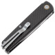 Нож SRM Qrick 408L-KB, Sandvik 14C28N, G10 + carbon fiber, черный