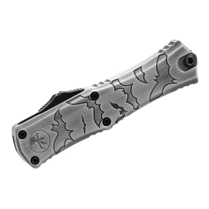 Нож Microtech Hera II Mini D/E OTF, Signature Brushed Metal Bats