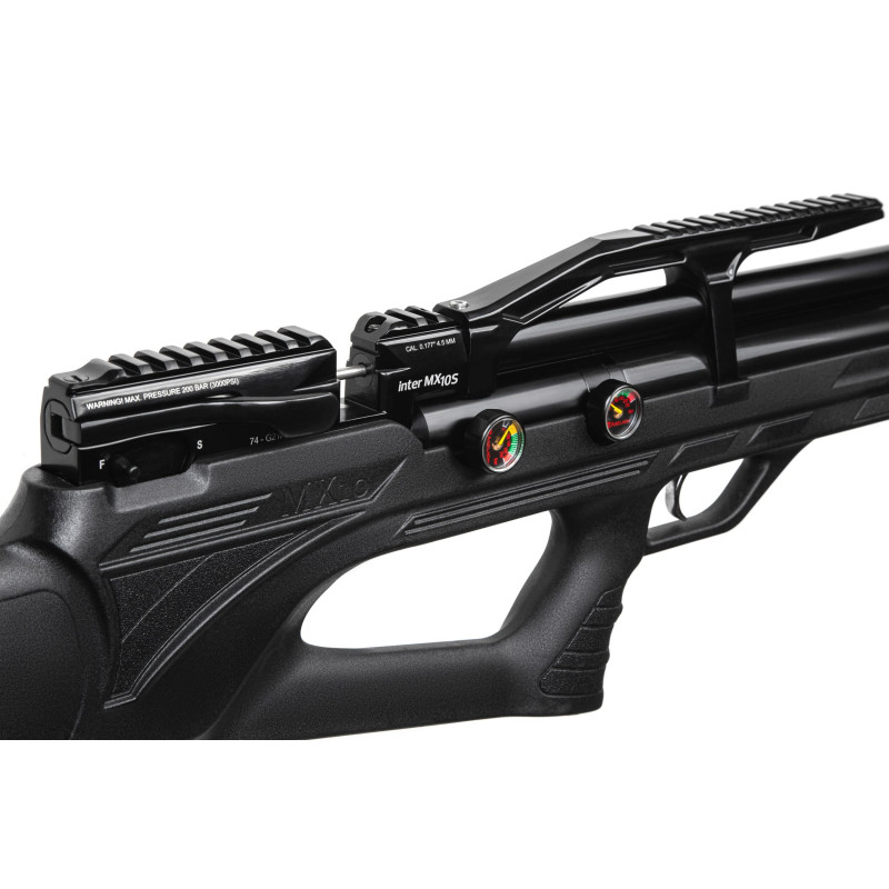 Пневматическая Редукторная PCP винтовка  Aselkon MX10-S Black  кал. 4.5