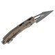 Нож Microtech Stitch Ram-Lock, fluted, Apoc, рукоять G10 tan