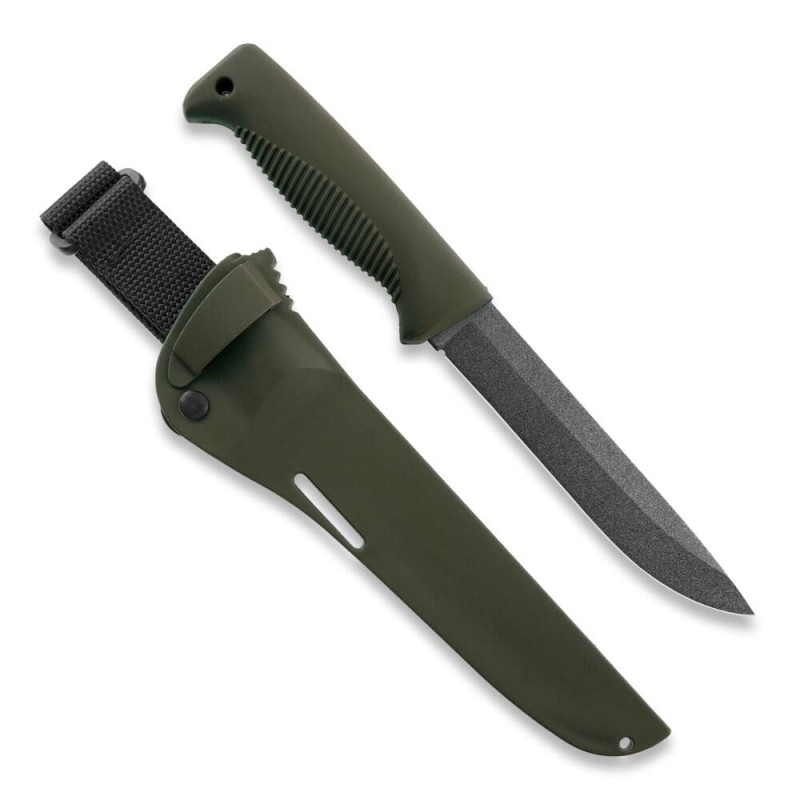 Нож Peltonen M95, покрытие PTFE Teflon, хаки, хаки композитный чехол