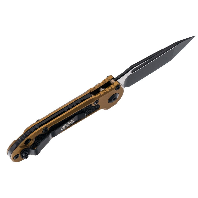 Нож Microtech L.U.D.T. S/E Gen III,  черный клинок, танто, рукоять tan