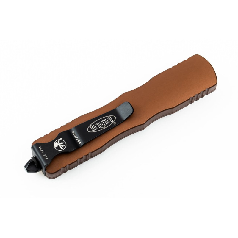 Нож Microtech Dirac D/E OTF, черный клинок,  рукоять tan