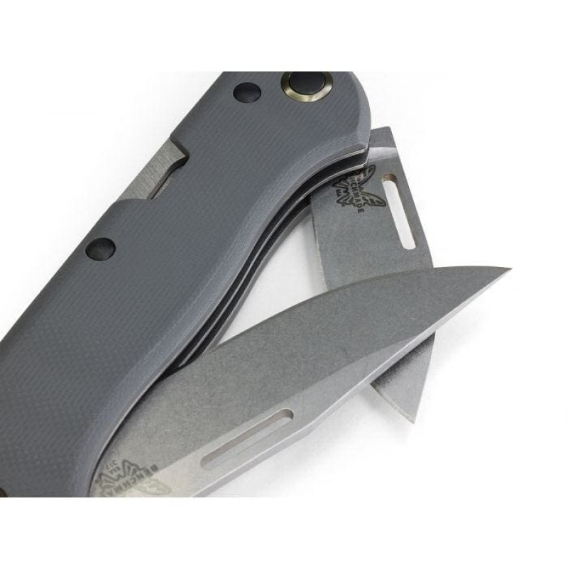 Нож Benchmade "Weekender", 2 клинка, серый