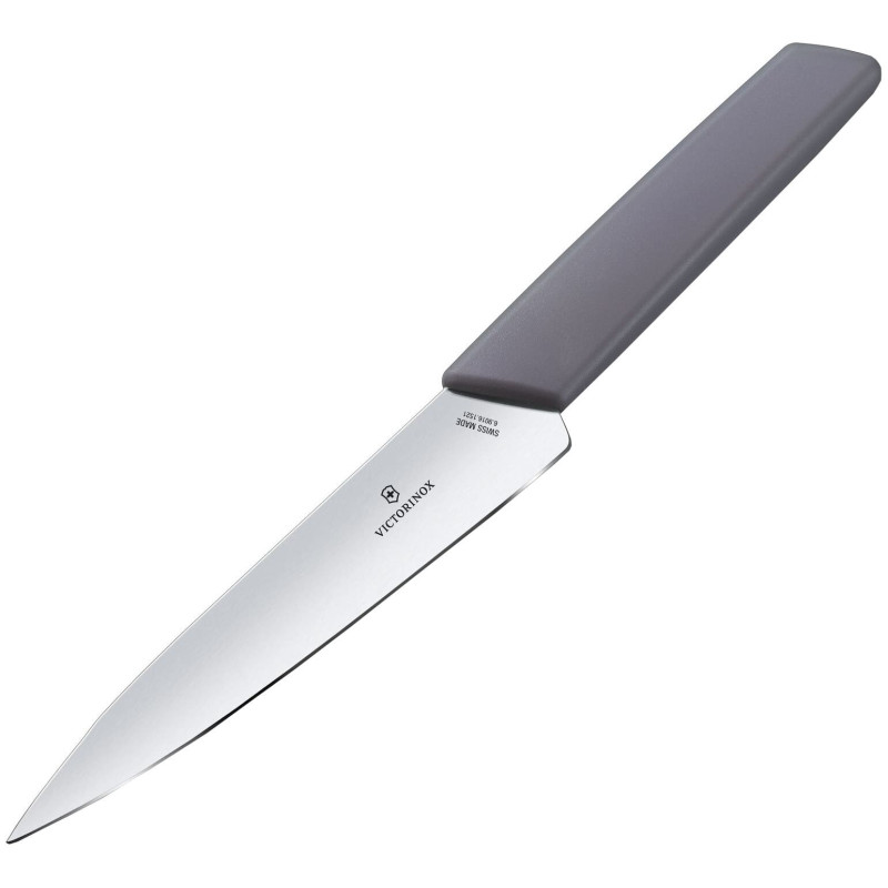 Нож кухонный универсальный Victorinox Swiss Modern Lavender, 15 см, лавандовый, блистер