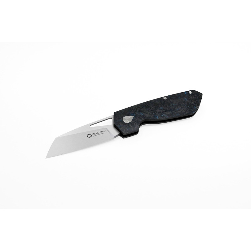 Нож Maserin W2, M390,  fat carbon, синий