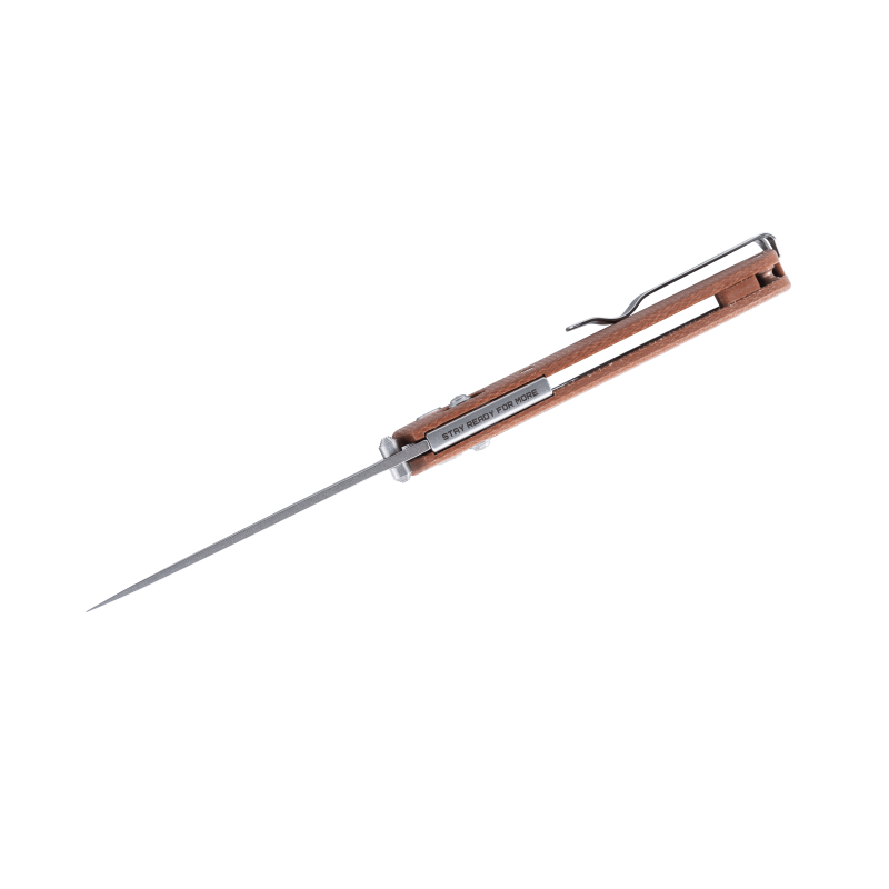 Нож SRM Medal 255L-MN, 10Cr15CoMoV, микарта, коричневый
