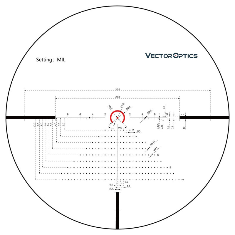 Прицел оптический Vector Optics Constantine 1-8x24 (30 mm) illum. SFP