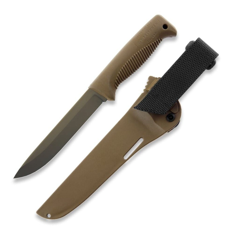 Нож Peltonen M95, покрытие cerakote FDE, coyote, coyote композитный чехол