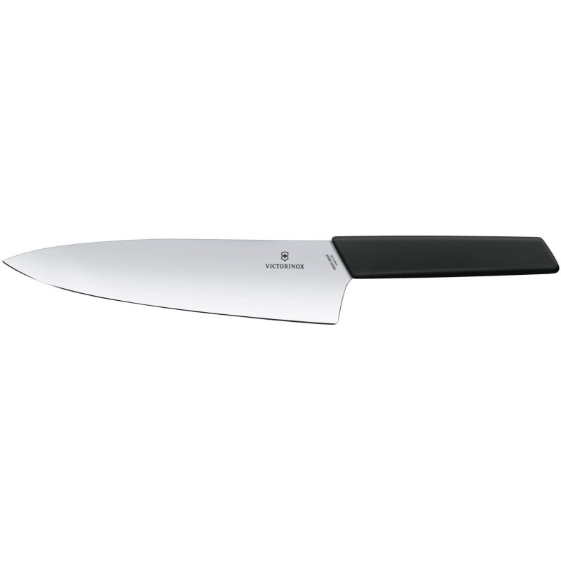 Нож кухонный шефский Victorinox Swiss Modern Carving, 20 см, черный, блистер
