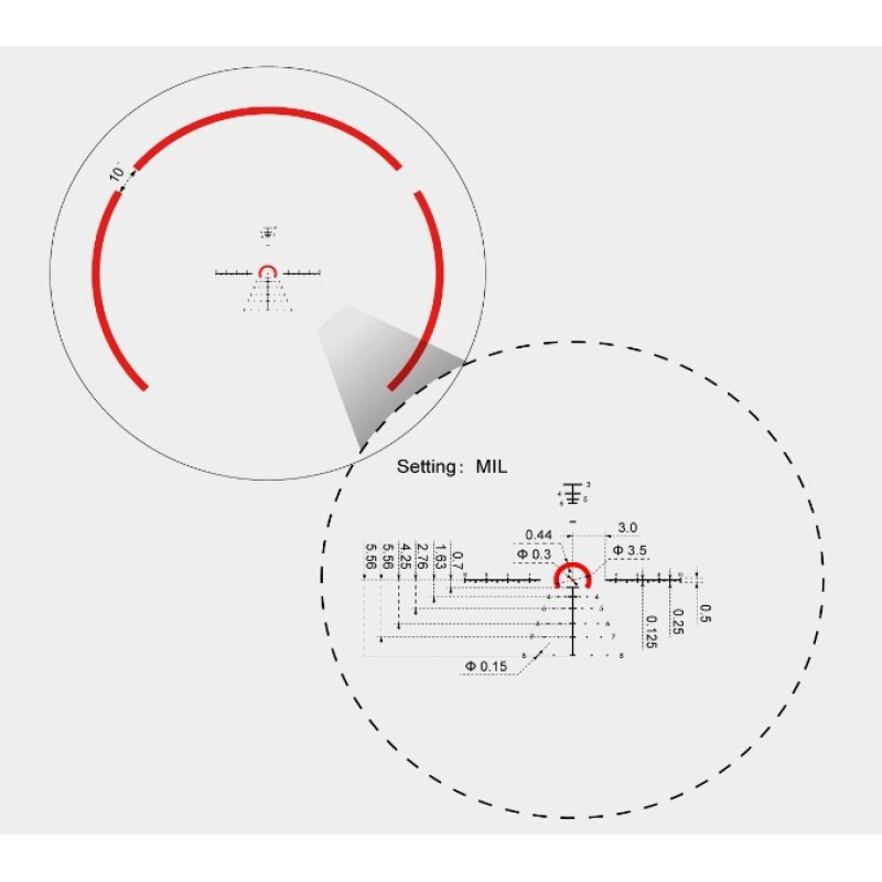Прицел оптический Vector Optics Constantine 1-8x24 (30 мм) FFP illum. VCO-1 MIL RAR