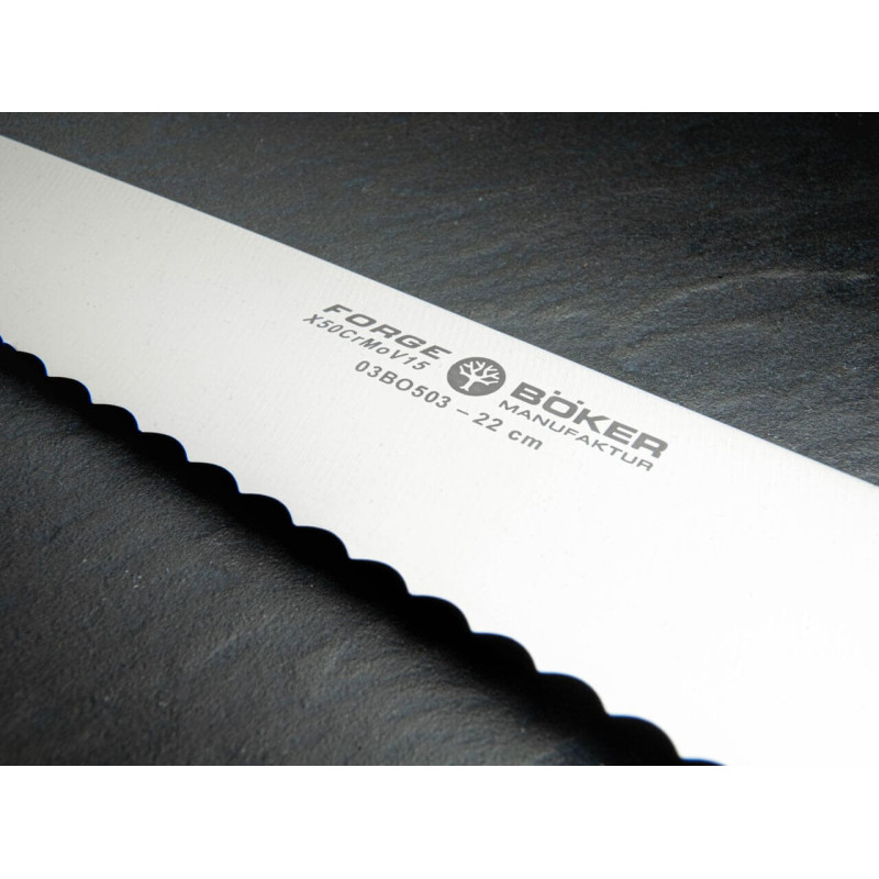 Кованый кухонный нож для хлеба Boker Forge Brotmesser