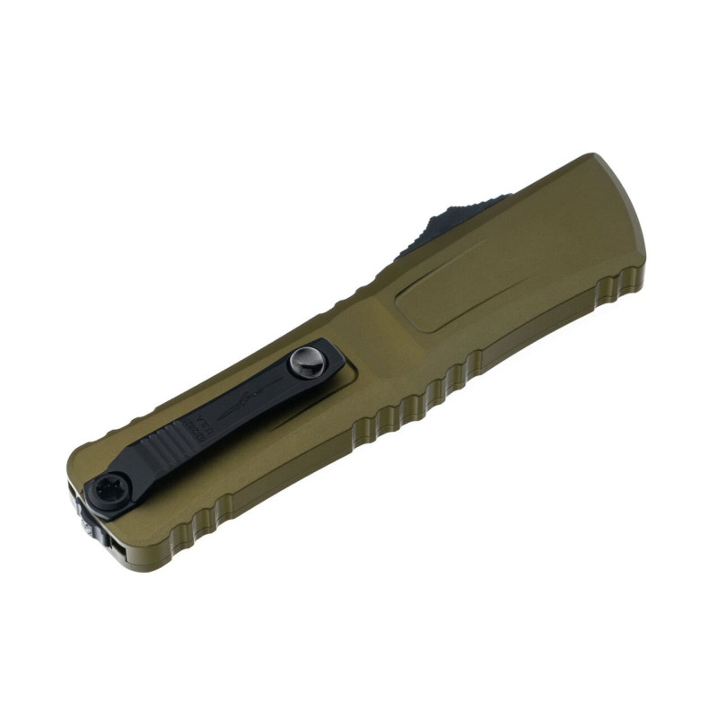 Нож Microtech Combat Troodon Gen III OTF Interceptor, черный клинок, рукоять OD green