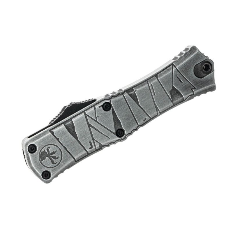Нож Microtech Hera II Mini D/E OTF, Signature Brushed Metal Mummy
