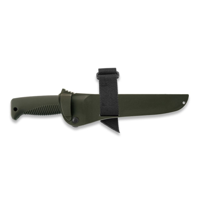 Нож Peltonen M95, покрытие PTFE Teflon, хаки, хаки композитный чехол