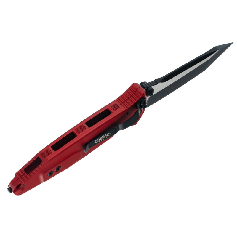 Нож Microtech Socom Elite T/E-M, tanto, черный, черно-красная рукоять