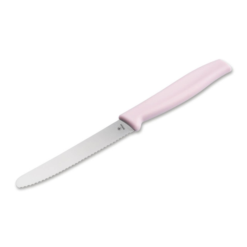 Серрейторный кухонный нож Boker Sandwich Knife, розовый